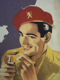 Belgische reclame plaat ALBA sigaretten