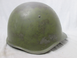 Russian helmet SSH-39. Russische helm 1940. zeldzame helm in een nette staat. is tijdens WO2 ook gebruikt bij de luftschutz, als buitgemaakte helm, blauwe kleur van binnen. helm met historie, genummerd.