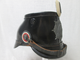 German Garde shako. Duitse Garde Shako feldgrau, model 1915 zeer nette staat zeldzaam hoofddeksel.