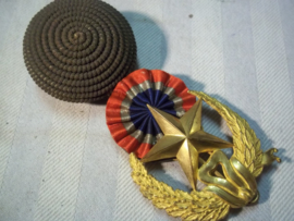 French badge shako Mdl. 1886-1918 officer. Frans embleem voor de sjako, Administratie officier zeer apart