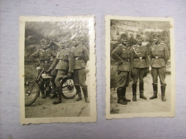 2 photographs of german soldiers.. 2 foto´s met duitse soldaten