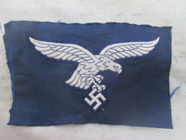 German brest Luftwaffe eagle. Duitse luftwaffe borst adelaar voor manschappen bevo geweven.