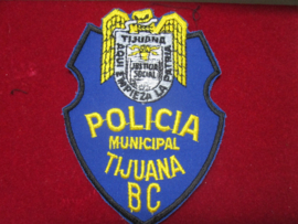 Police sleeve badge POLICIA municipal TIJUANA -BC