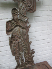 French memorial plaque PORTILION TOURS. Gietijzeren Franse plaquette ter herinnering aan WO1. zeer bijzonder en uniek stuk afmeting 110 cm bij 50 cm.