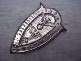 German tinnie, rally badge Duitse tinnie  NSDAP Heiligensee 12- 13 mai 1934 Treu dem Führer, zeldzame uitvoering.