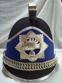 Dutch ceremonial police helmet from the guard of honour. Nederlandse Rijkspolitie helm van de Ere- escorte. bijvoorbeeld bij Prinsjes dag.