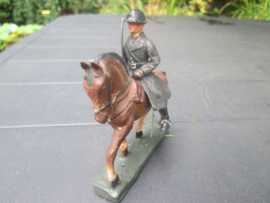 DURSO Belgium police on horse with helmet. Belgische politie Rijkswacht te paard met helm.