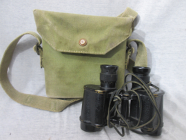 British binocular in case nicely marked and dated. Engelse verrekijker in canvas tas Bino Prism No.2 MK II - Taylor Hobson.1941. optiek is goed met gradenboog. TOP stuk.