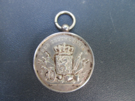 Dutch good conduct medal silver. Zilveren Trouwe Dienst medaille met de letter J.