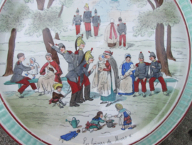 Frans wandbord karikatuur