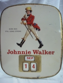 JOHNNIE WALKER kalender reclame