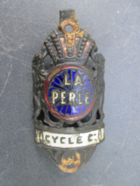 Balfoofdplaatje fiets bycicle trade mark LA PERLE cycle.
