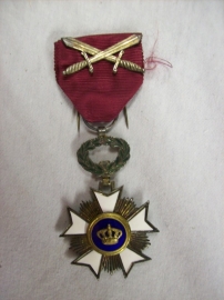 Belgium medal order of the crown. Belgische Kroonorde, emaille 100%.