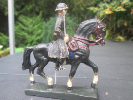 DURSO Belgium police, Belgische Rijkswacht te paard met helm en sabel.