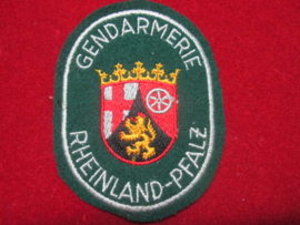 German police sleeve badge Gendarmerie Rheinland- Pfalz Polizei.