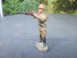 ELASTOLIN Belgium soldier shooting. schietende Belgische soldaat.