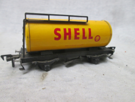 Trainwagon SHELL, Blikken treinwagentje met shell opschrift made in de US- Zone - Germany FLEISCHMANN.