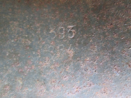 German helmet M-42 found in Normandy. Duitse helm model 1942, zo gevonden, niets schoon gemaakt. mooie eerlijke helm, Wehrmacht.