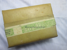 German tabac. Duits doodje met tabak voorzien van een banderol met Duitse wehrmacht adelaar Navy Cut Briliant erlesener feinschnitt Carstanjen Duisburg.