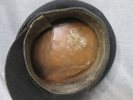 German Air force cap Luftwaffe Fallschirmjager yellow ribbon.Duitse piloten pet mooi gestempeld in perfekte staat FL.GR. Hall