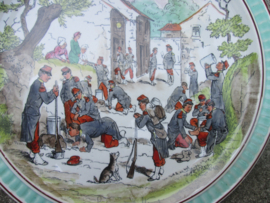 Frans wandbord karikatuur