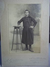 Photograph of a Zouave. Foto van een Zouaaf in het traditionele uniform.