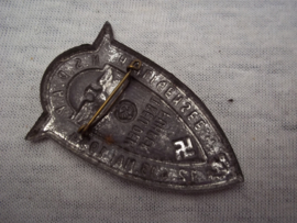 German tinnie, rally badge Duitse tinnie  NSDAP Heiligensee 12- 13 mai 1934 Treu dem Führer, zeldzame uitvoering.
