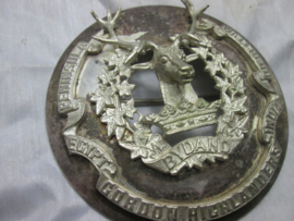 Scottish plaid brooch silver plated Gordon Highlanders officers. Schotse speld voor de sjerp en of kilt, verzilverd van de Gordon Highlanders, zeer bijzonder stuk.