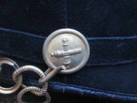 US cloth helmet M1860 New/York National Guard Excelsior Brigade 1861/1864 Pinhelm Amerikaanse helm vuurverguld beslag nette staat bijzonder stuk.