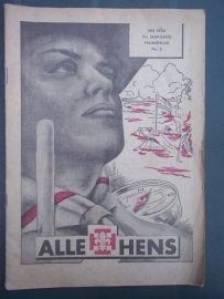 Maandblad ALLE HENS 1956 voor de scouting, padvinderij