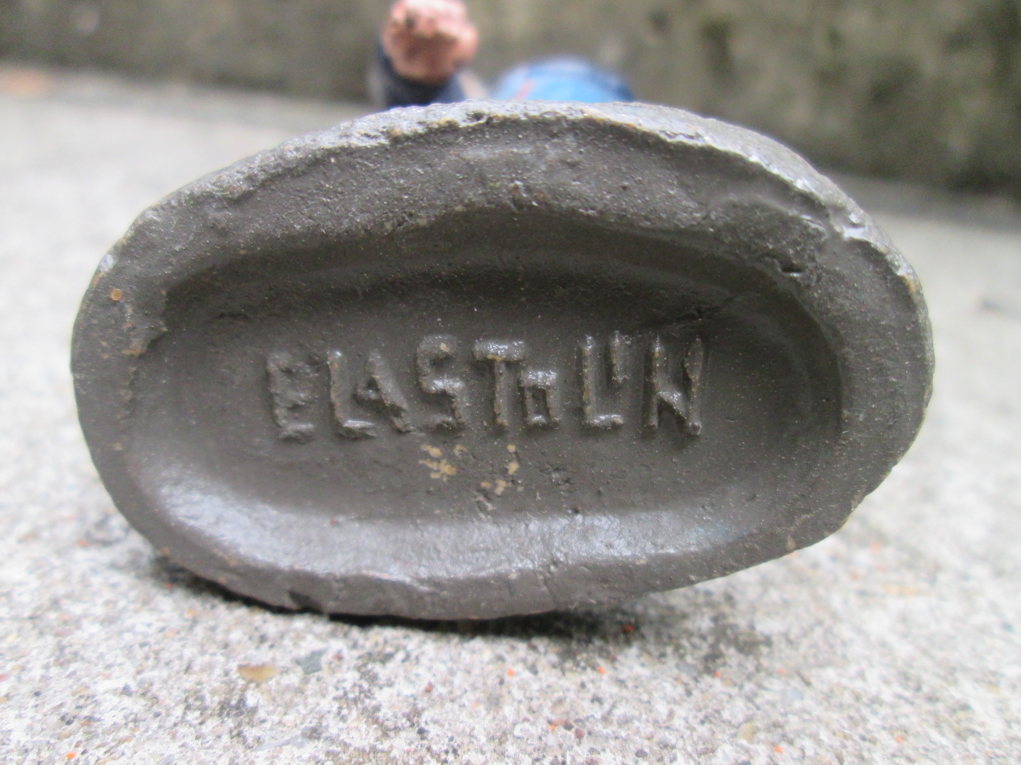 ELASTOLIN Wounded French soldier. Elastolin Gewonde Franse soldaat grote maat vroeg model 10 cm.