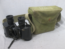 British binocular in case nicely marked and dated. Engelse verrekijker in canvas tas Bino Prism No.2 MK II - Taylor Hobson.1941. optiek is goed met gradenboog. TOP stuk.