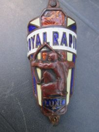 Balhoofdplaatje fiets bycicle trade mark ROYAL RAPIDE luxe