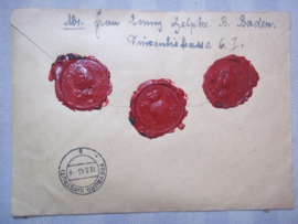 7 German covers with stamps. 7 Duitse enveloppe met stempels en zegels.