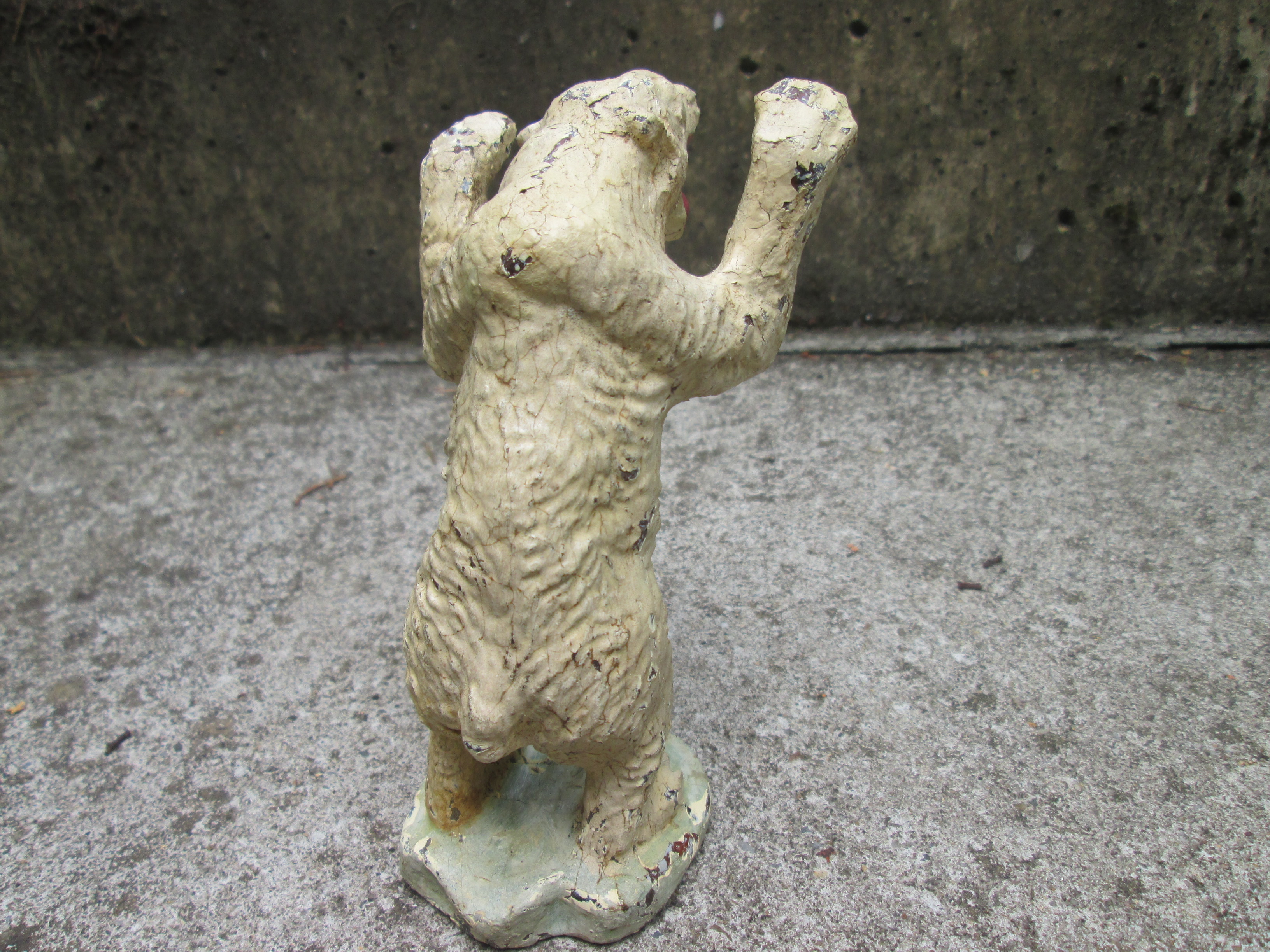 ELASTOLIN icebear, Speelgoed ijbeer groot model van het merk Elastolin, made in Germany.