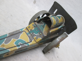 Tin toy canon Camouflage Made in Japan.