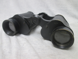 British binocular MKII, 1943- Kershaw.Engelse verrekijker in tas, mooi gemarkeerd, tas 1941 kijker 1943, MKII. 1 lenskap beschadigd.