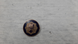 German membership badge civil defence. Speldje lidmaatschap RLB Reichs Luftschutz 1e model zilver.