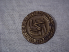 German tinnie, rally badge, Duitse tinnie Alfred Rosenberg 18-10-36.