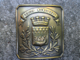 Police buckle 1900-1940 French Police of the city of Paris. Frans politie koppelslot stad Parijs 1900- 1940 Police Municipale.
