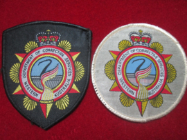 2 sleeve badge correction service Western Australian Police.