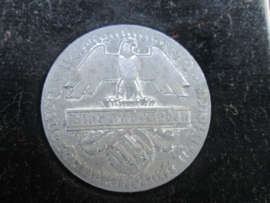 German medal coin plaque Reichsnahrstand. Duitse penning in doos Blut und Boden Landesbauernschaft Westfalen. 3,8 cm. Reichsnahrstand Boerenbond.