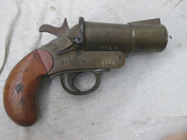 British Schermully flare gun 1944. Engels seinpistool, mooi gemarkeerd.