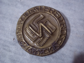 German tinnie, rally badge, Duitse tinnie Alfred Rosenberg 18-10-36.