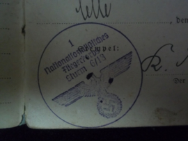 Grouping German books, of one person serving by the NSFK. Set Duitse boekjes van dezelfde persoon, NSFK, Flugbuch, schiesbuch en oorkonde Segelfliegerembleem