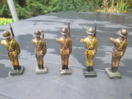 DURSO 5 Belgium soldiers WW2. 5 Belgische soldaten bespeeld, WO2