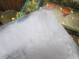 German enamel Police sign. Duits emaille bord POLIZEIPOSTEN gebold, jaren 50/60.