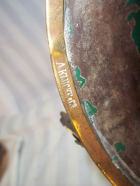 M1889 German Cuirassier helmet, Duitse kurassiershelm en mooi gemarkeerd, reservist. 8e Kurassier regiment.