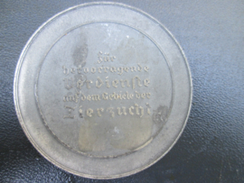German plaque Reichsnahrstand. Duitse penning 5 cm. Blut und Boden der Reichsbauernfuhrer fur hervorragende leistung.