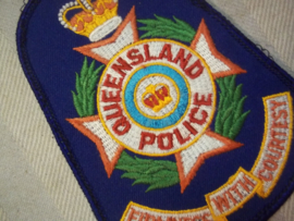 Sleeve badge Australian Police Queensland. Mouwembleem Politie Queensland